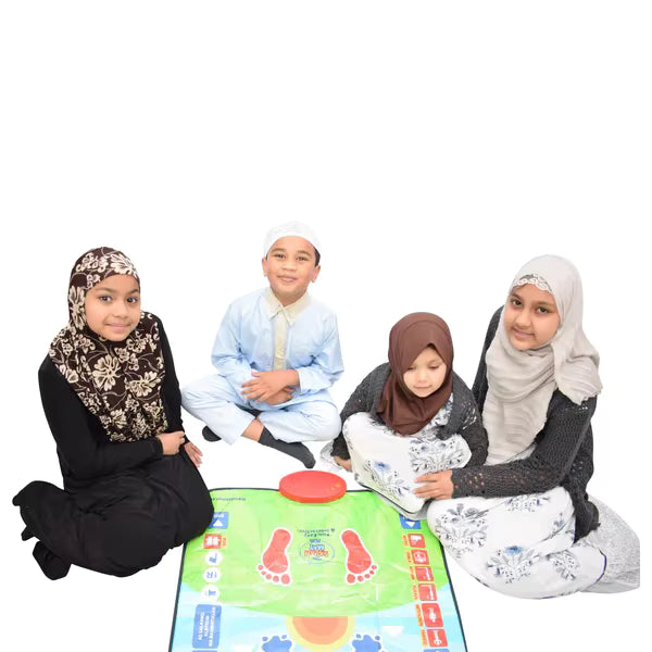 Interactive Kids Prayer Mat in Pearl Cotton – 8 Languages for Ages 3–9